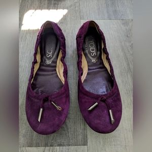 TODs suede ballet slippers, size 37 EU/ 7 US